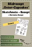 Vorschau - Arbeitsblätter - Bildrezept - Sketchnote-Rezept - Oster-Cupcakes - Deckblatt