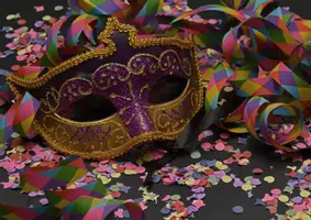 Vista previa - Manualidades / Dibujos para colorear - Imágenes de Carnaval para cuerda de la belleza - página 1