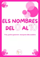 Vista previa - Hojas de trabajo - ELS NOMBRES DEL 0 AL 10🌸🔢 - página 1