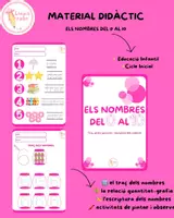 Vista previa - Hojas de trabajo - ELS NOMBRES DEL 0 AL 10🌸🔢 - Portada