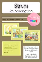 Vorschau - Bildkarten - Strom - Impulsbilder und Rätsel für den Reiheneinstieg - Deckblatt