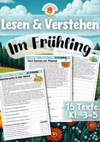 Vorschau - Arbeitsblätter - Lesen & Verstehen - Im Frühling (Klasse 3-5) - Deckblatt