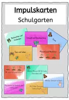 Vorschau - Anderer Materialtyp - Impulsfragen Einstieg Schulgarten - Deckblatt