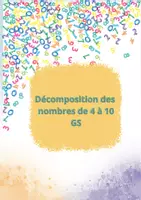 Aperçu - Feuilles d'exercices - Décomposition des nombres de 4 à 10 MS/GS - Page de couverture