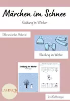 Vorschau - Arbeitsblätter - Märchen im Schnee - Kleidung im Winter (8. Stunde) - Deckblatt