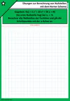 Vorschau - Arbeitsblätter - Horner Schema | 38 Aufgaben + Lösungen zu Nullstellen - Seite 2