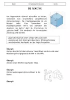 Vorschau - Arbeitsblätter - Materialpaket - Perspektivisch Zeichnen in Parallelperspektive - Deckblatt