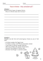 Vorschau - Unterrichtsreihen - Tiere im WINTER ❄️ - Sachtexte, Bildkarten, Steckbriefe - Seite 3