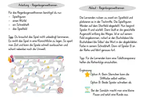 Vorschau - Spiele - Buchstabenspiel J - Regenbogenwettrennen - Seite 1