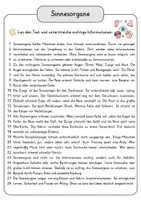 Vorschau - Arbeitsblätter - Sinnesorgane Lesetext mit Fragen + Lösungen Leseverstehen Wortspeicher didaktische Reserve Lesen Leseverständnis - Seite 3