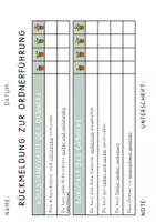 Vorschau - Fördermaterial/Inklusion - Ordnerbewertung - Heftführung - Rückmeldebogen - Seite 2