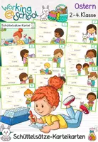 Vorschau - Arbeitsblätter - Ostern Schüttelsätze Grundschule | Satzbau | Sätze schreiben Klasse 2-4 - Deckblatt