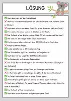 Vorschau - Arbeitsblätter - Australien - Lesetext mit Fragen + Lösung - Seite 3
