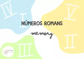 Vista previa - Juegos / Gamificación - NÚMEROS ROMANS: MEMORY - Portada