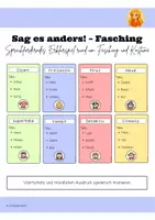 Vorschau - Spiele - Sag es anders! – Fasching - Deckblatt