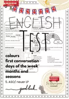 Vorschau - Arbeitsblätter - English Test for beginners - Deckblatt