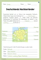 Vorschau - Arbeitsblätter - Arbeitsblatt: Deutschlands Nachbarländer - Seite 3