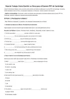 Vista previa - Hojas de trabajo - Como escribir un Story en el Examen PET de Cambridge - Portada