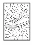 Vorschau - Mal- und Bastelvorlagen - Kunst Sneaker Turnschuhe Ausmalbilder Fensterbilder Mandala Bilder ausmalen - Seite 3