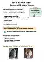 Vorschau - Arbeitsblätter - Creative Commons und Urheberrecht - Seite 1