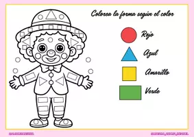 Vista previa - Manualidades / Dibujos para colorear - Fichas para colorear por códigos - Carnaval - página 1