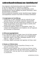 Vorschau - Stationenlernen - DaZ-Spielekartei (Wortschatz) - Seite 1