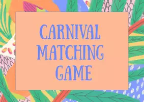Vista previa - Juegos / Gamificación - CARNIVAL VOCABULARY MATCHING - página 1