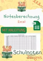 Vorschau - Lehrpläne/Lehrermaterial - Noten Rechner - Zeugnis - Excel - Deckblatt