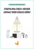 Vorschau - Arbeitsblätter - Stadtklima-Check Heißer Asphalt oder kühles Grün - Experiment und Arbeitsblätter - Deckblatt