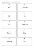 Vorschau - Stationenlernen - Karteikarten: Griechisches Alphabet (Doppelseitig & Differenziert) - Seite 3