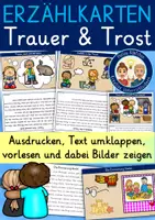 Vorschau - Stundenentwürfe - Trauer und Trost Klasse 1 und 2 MATERIALPAKET (Sterben, Tod, Trennung der Eltern, Umzug) - Seite 1