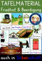 Vorschau - Fördermaterial/Inklusion - Friedhof und Beerdigung TAFELMATERIAL Grundschule (Tod Sterben Trauer) - Deckblatt