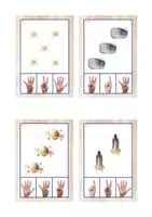 Vista previa - Tarjetas / Manipulativos - Asociación de cantidades 1-5 (universo) - Portada