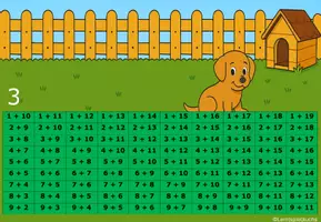 Vorschau - Spiele - Spiel "Knochenbuddelei" (addieren ZR 20 mit Zehnerüberschreitung) - Seite 3
