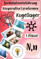 Vorschau - Fördermaterial/Inklusion - Buchstabeneinführung N - Buchstabe N - Kugellager N - Deckblatt