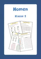 Vorschau - Arbeitsblätter - Nomen Klasse 2 (Arbeitsblätter) - Deckblatt