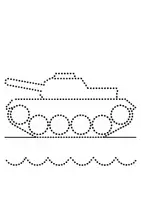 Vorschau - Arbeitsblätter - Prickelbilder / Fensterbilder Thema Panzer - Grundschule - Bastelvorlagen - Seite 3