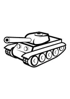 Vorschau - Arbeitsblätter - Ausmalbilder Thema Panzer - Grundschule - Bastelvorlagen - Seite 2