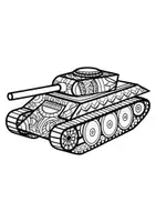 Vorschau - Arbeitsblätter - Mandalas Thema Panzer - Grundschule - Bastelvorlagen - Seite 3