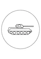 Vorschau - Arbeitsblätter - runde Prickelbilder / Fensterbilder: Panzer - Grundschule - Bastelvorlagen - Seite 2