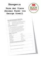 Vorschau - Arbeitsblätter - Übungen zu Farm der Tiere (Animal Farm) von George Orwell - Deckblatt