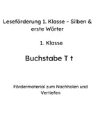 Vorschau - Arbeitsblätter - Leseförderung 1. Klasse – Buchstabe T; t - Seite 1