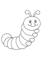 Vorschau - Mal- und Bastelvorlagen - Prickelbilder / Fensterbilder Thema Raupen - Grundschule - Bastelvorlagen - Seite 2