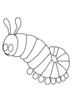 Vorschau - Mal- und Bastelvorlagen - Prickelbilder / Fensterbilder Thema Raupen - Grundschule - Bastelvorlagen - Seite 3