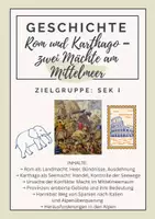 Vorschau - Arbeitsblätter - Rom und Karthago – zwei Mächte am Mittelmeer (Hannibal & Punische Kriege) - Deckblatt