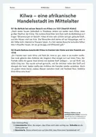 Vorschau - Arbeitsblätter - Kilwa – eine afrikanische Handelsstadt im Mittelalter (Swahili-Küste) - Seite 2