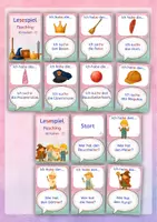 Vorschau - Spiele - Lesespiele Fasching/ Karneval – Großes Paket für Klasse 1–4 - auch in Silbenschrift - Seite 1