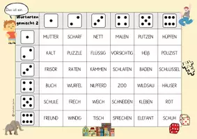 Vorschau - Spiele - Würfelspiel: Wortarten (Nomen, Verb, Adjektiv) - Seite 3