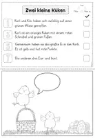 Vorschau - Arbeitsblätter - Lesetraining Partnerlesen Ostern | Kl. 1 + 2 - Seite 2