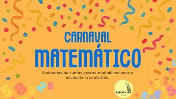 Vista previa - Refuerzo / NEE / Materiales de apoyo - Presentación carnaval ilustrado azul (1080 x 1080 px) (A4) - página 1